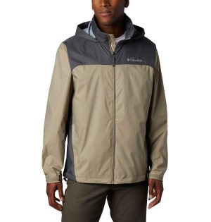 Beige Columbia Glennaker Lake Men's Rain Jacket | 10937LHMC