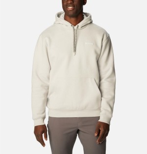 Beige Columbia Marble Canyon Heavyweight Fleece Men's Hoodie | 81950OJDM