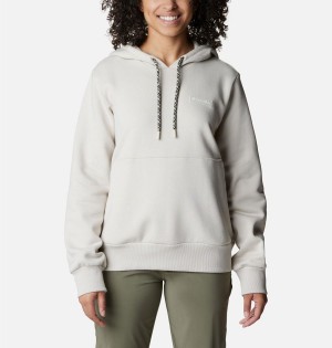 Beige Columbia Marble Canyon Women's Hoodie | 97605KTGW