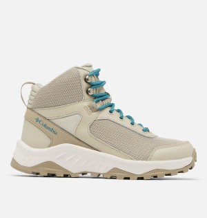 Beige Columbia Trailstorm Ascend Mid Waterproof Women's Hiking Shoes | 57182KDRA