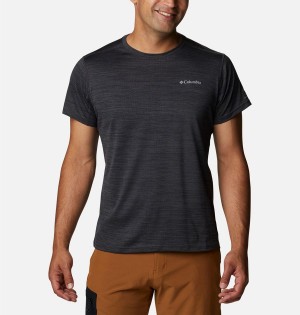 Black Columbia Alpine Chill Zero Short Sleeve Crew Men's T-Shirt | 40952IAHO