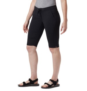 Black Columbia Anytime Outdoor Long Women's Shorts | 01249OYMC