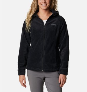 Black Columbia Benton Springs Full Zip Hoodie Women's Fleece Jacket | 70312IGQO