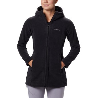 Black Columbia Benton Springs II Long Hoodie Women's Fleece Jacket | 58643ENAX