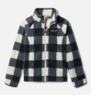 Black Columbia Benton Springs II Printed Fleece Kids' Jacket | 37901KYAZ