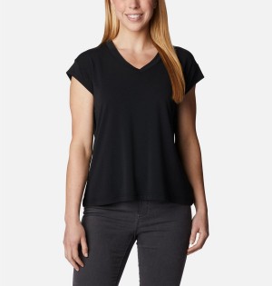 Black Columbia Boundless Beauty Women's T-Shirt | 20139EZAP