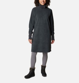 Black Columbia Boundless Trek Fleece Women's Dress | 63028EFJW