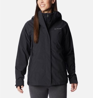 Black Columbia Canyon Meadows Interchange Women's 3 In 1 Jackets | 87056BIEK