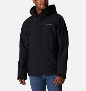 Black Columbia Canyon Meadows Omni Heat Infinity Interchange Insulated Men's Puffer Jacket | 38951QYGD