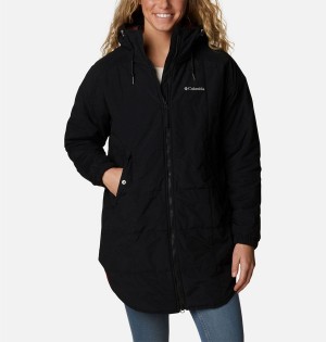 Black Columbia Chatfield Hill Novelty Women's Coats | 73021PHGF