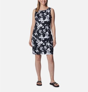 Black Columbia Chill River Printed Women's Dress | 75084WTZL