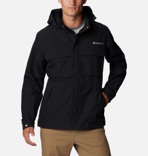 Black Columbia Coho River Jacket Men's Windbreaker | 70649ABVD