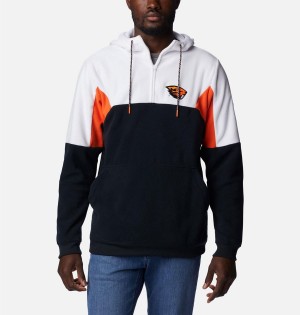 Black Columbia Collegiate Lodge Fleece - Oregon State Men's Hoodie | 58167PMHY