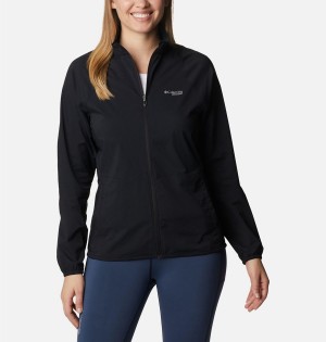 Black Columbia Endless Trail Wind Shell Jacket Women's Windbreaker | 42576ZIHY