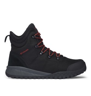 Black Columbia Fairbanks Omni Heat Men's Boots | 01738CKAF