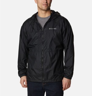 Black Columbia Flash Challenger Lined Men's Windbreaker | 20438MBYP