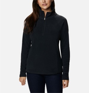 Black Columbia Glacial IV Half Zip Fleece Women's Pullover | 13927SEVY