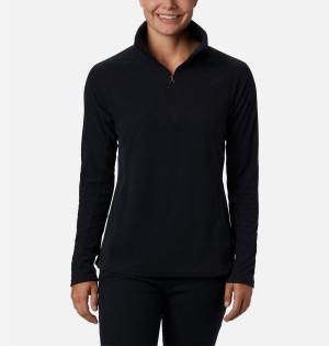 Black Columbia Glacial IV Print Half Zip Women's Pullover | 47135PNWI