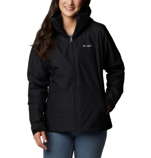 Black Columbia Gulfport Interchange Women's 3 In 1 Jackets | 78629JOCT