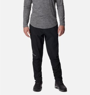 Black Columbia Hazy Trail Rain Men's Pants | 72368PGKS