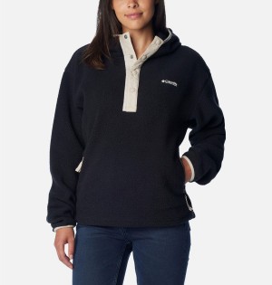 Black Columbia Helvetia Hoodie Women's Pullover | 15897ZYIH