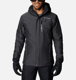 Black Columbia Last Tracks Insulated Men's Ski Jacket | 97624XZPY