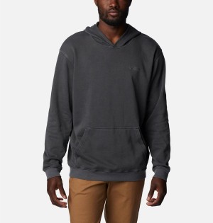 Black Columbia Lodge French Terry Novelty Men's Hoodie | 91470SRPM