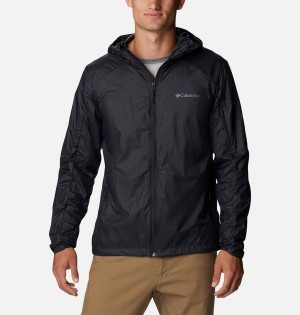 Black Columbia Loop Trail Men's Windbreaker | 95620SBRX