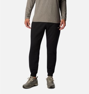 Black Columbia Marble Canyon Heavyweight Fleece Men's Pants | 32064BZCK