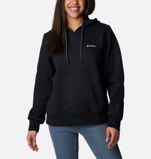 Black Columbia Marble Canyon Women's Hoodie | 85319QZXJ