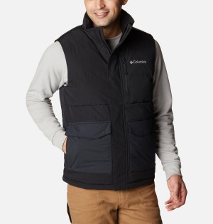 Black Columbia Marquam Peak Fusion Men's Vest | 23570XNIP