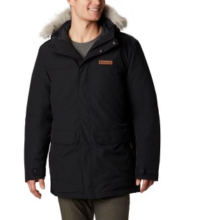 Black Columbia Marquam Peak Men's Coats | 59126WXQV