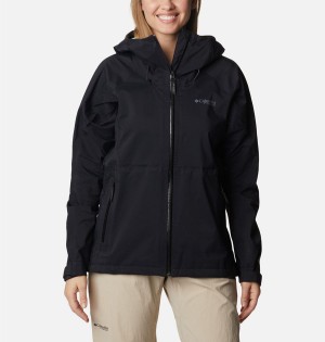 Black Columbia Mazama Trail Shell Women's Rain Jacket | 73465OVLY