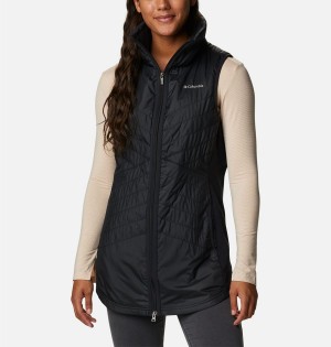 Black Columbia Mix It Around Long Women's Vest | 96580EBNG