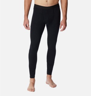 Black Columbia Omni Heat Midweight Baselayer Tights Men's Pants | 84165PJAN