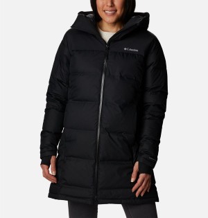 Black Columbia Opal Hill Mid Women's Puffer Jacket | 96087FQLK