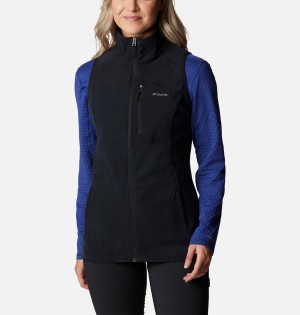 Black Columbia Outdoor Tracks Women's Vest | 02516FPCK