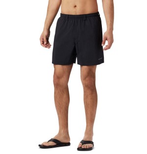 Black Columbia PFG Backcast III Water Men's Shorts | 30795RZFK