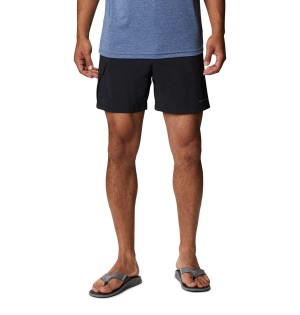 Black Columbia PFG Bahama Men's Shorts | 61095IBYH