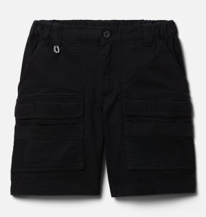 Black Columbia PFG Half Moon II Kids' Shorts | 80936IRVL