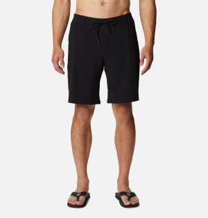 Black Columbia PFG Slack Tide Hybrid Water Men's Shorts | 08164ZVMF