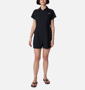 Black Columbia PFG Sun Drifter Woven Women's Dress | 64203VKGF