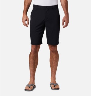 Black Columbia PFG Tamiami Men's Shorts | 50864XQNJ