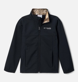 Black Columbia PHG Ascender Softshell Kids' Jacket | 24531GVOK