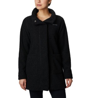 Black Columbia Panorama Long Women's Fleece Jacket | 96257CZPT