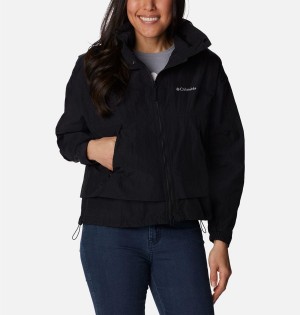 Black Columbia Paracutie Women's Windbreaker | 25673PIMN