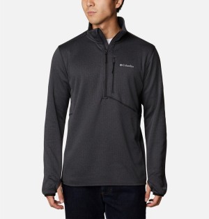 Black Columbia Park View Fleece Half Zip Men's Pullover | 03961LZBI