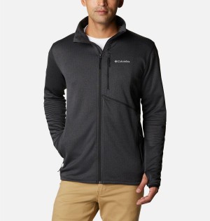 Black Columbia Park View Full Zip Men's Fleece Jacket | 54106QYKI