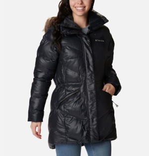 Black Columbia Peak to Park Mid Insulated Women's Puffer Jacket | 04398ZMHA