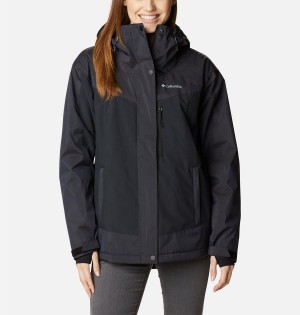 Black Columbia Point Park Insulated Women's Puffer Jacket | 74560JQXR